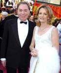 Эндрю Ллойд Уэббер с супругой на вручении премии Оскар